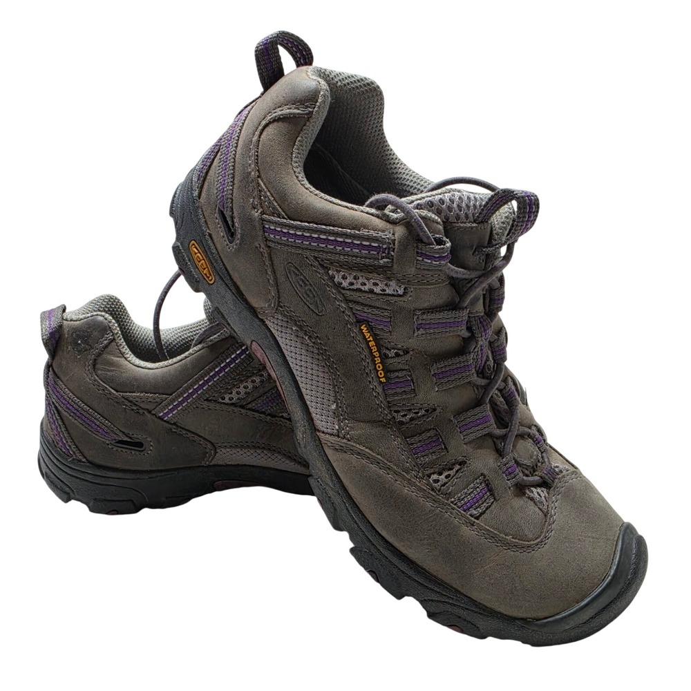 Keen Targhee II Waterproof Hiking Shoes Womens 5 Brown Purple 1006939